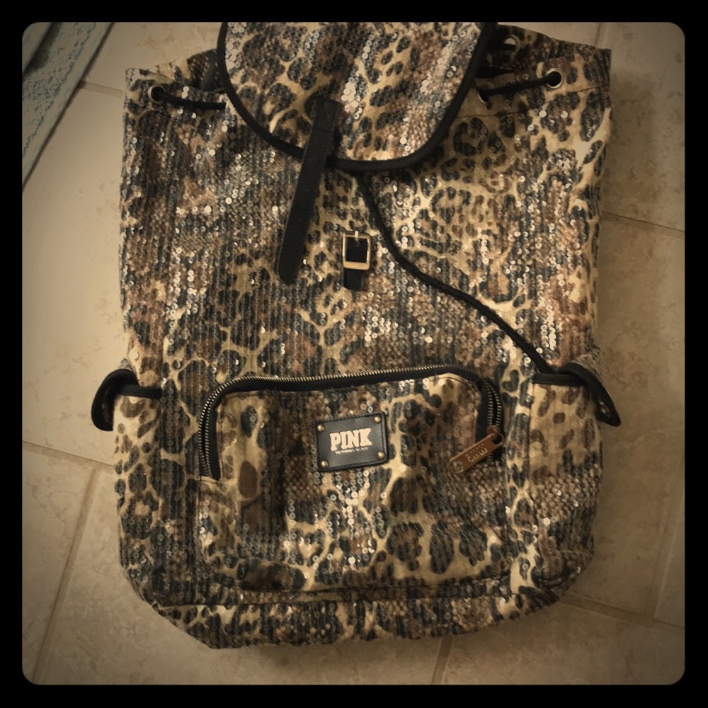 VS Pink Sequence Backpack
